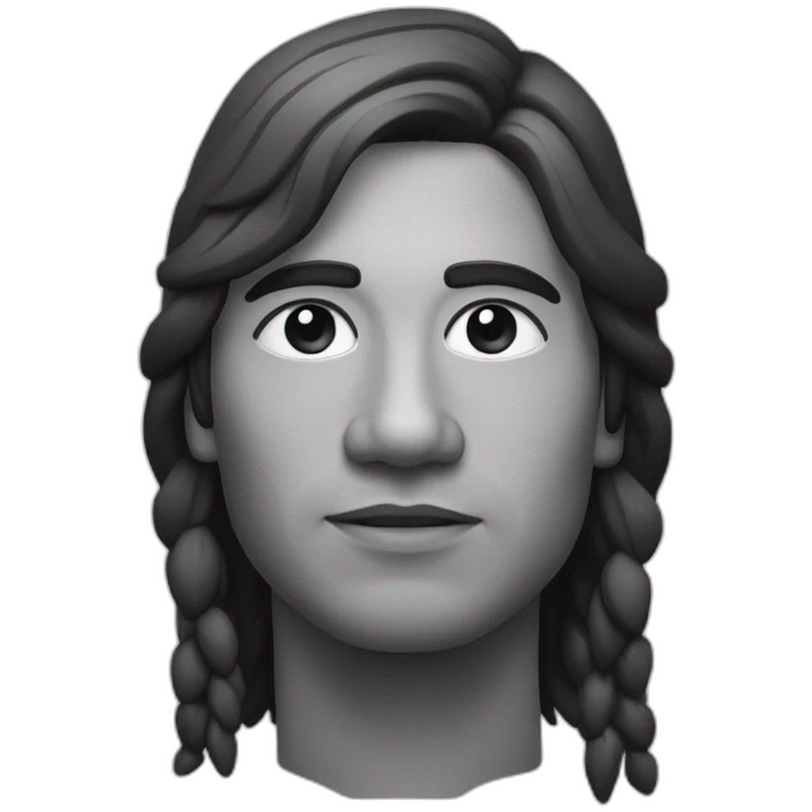 Indio solari in black and white emoji