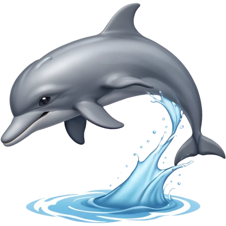 dolphin jumping emoji