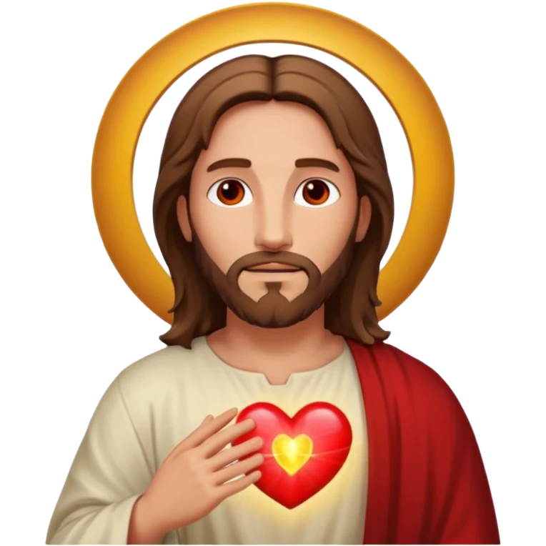 Jesus Christ with heart emoji