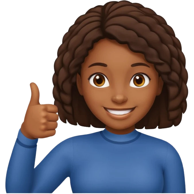 black girl thumbs up emoji