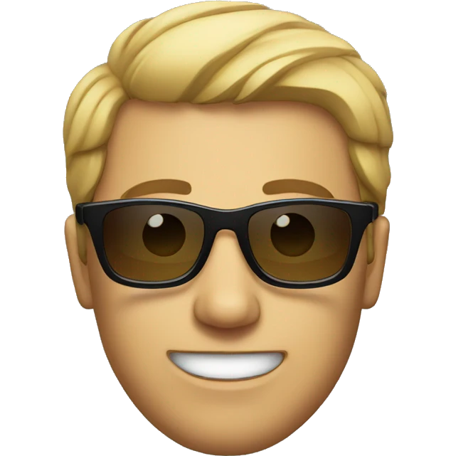 men with sunglass emoji