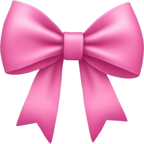 Bow pink emoji