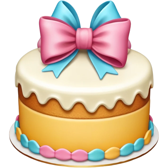 cake with bows emoji