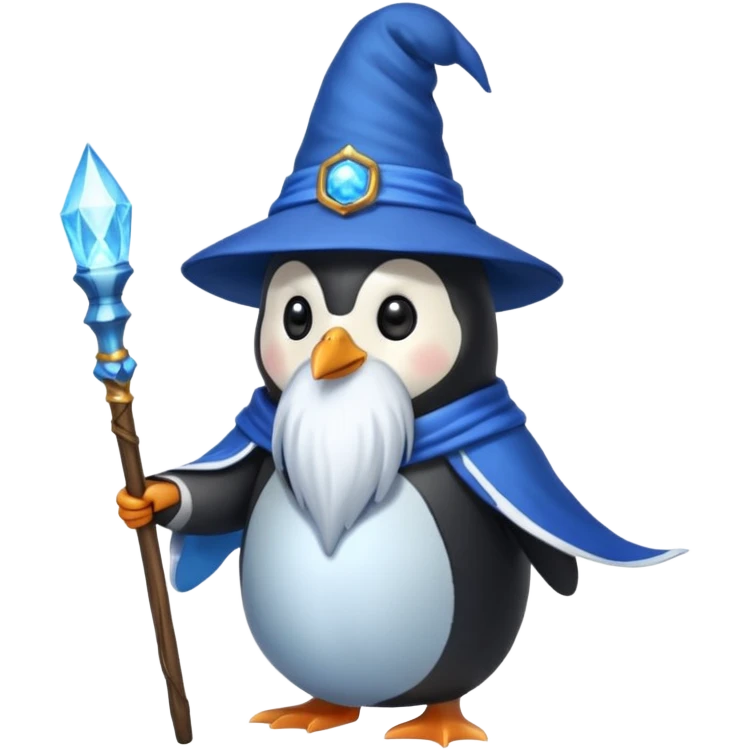 Penguin Wizard emoji