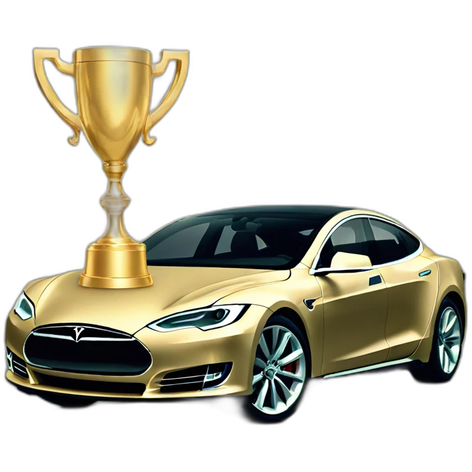 tesla gold trophy emoji