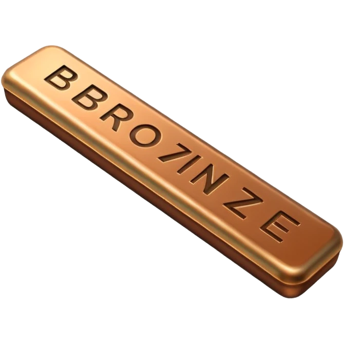 bronze bar, bronze text emoji