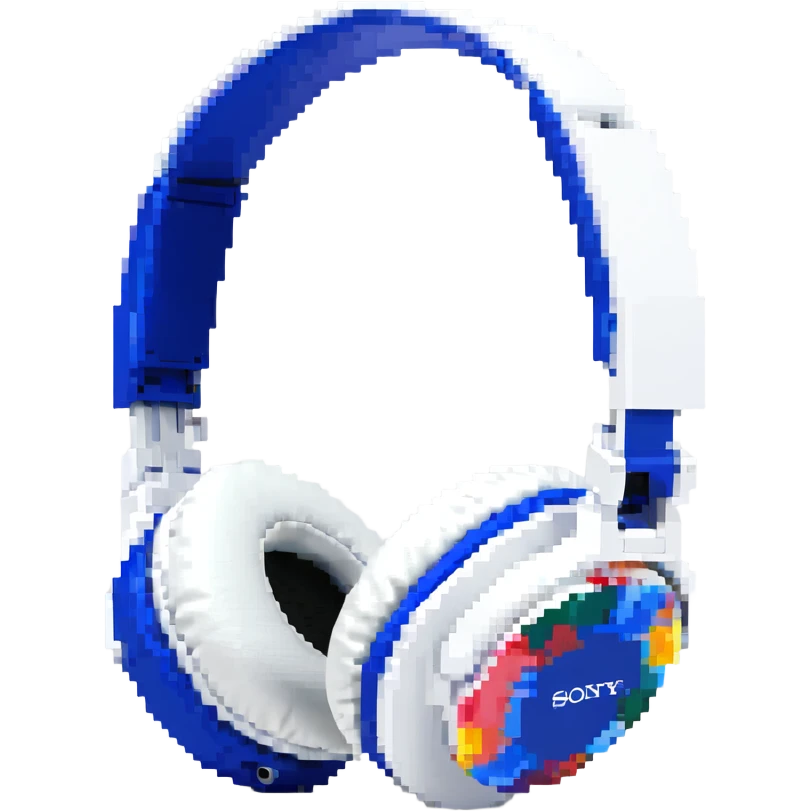 полноразмерные наушники Sony белые, no background emoji