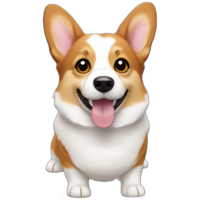 Tri color corgi emoji