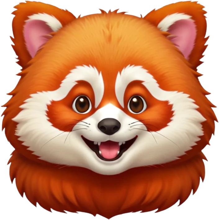 Red panda Laughing emoji
