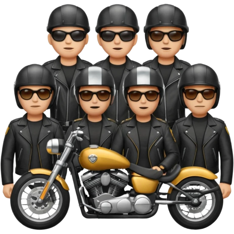 biker gang with sunglasses emoji