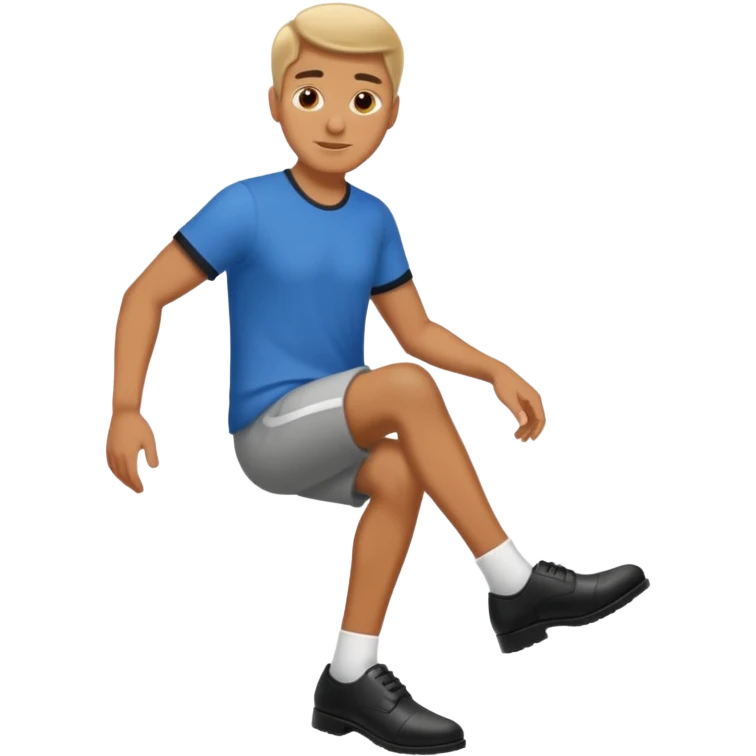man shoe black emoji
