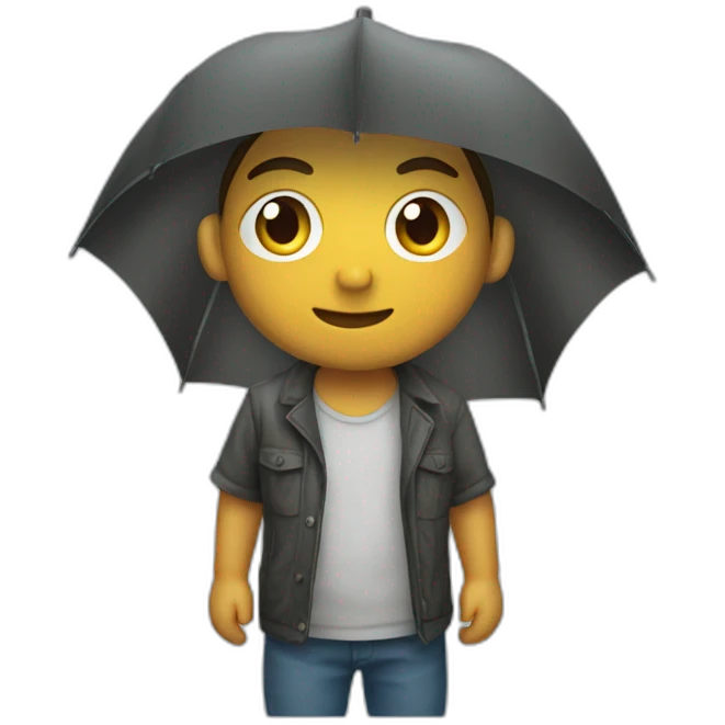Chuva de dinheiro emoji
