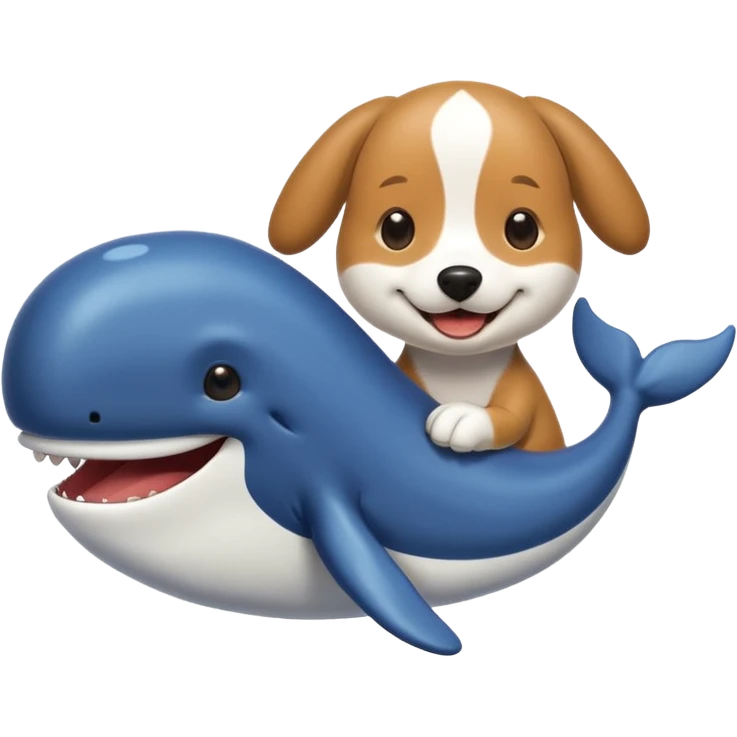 Dog and Whale  emoji