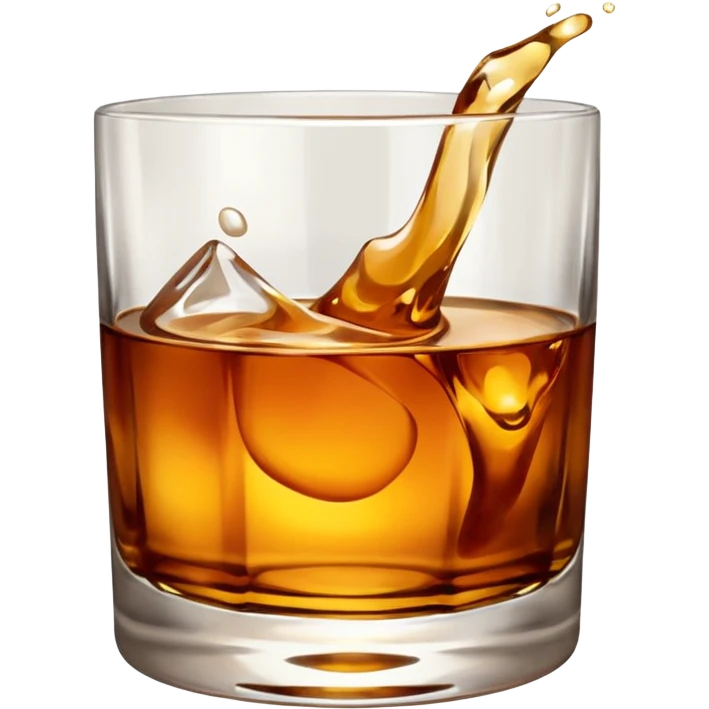 Whiskey on the rocks emoji