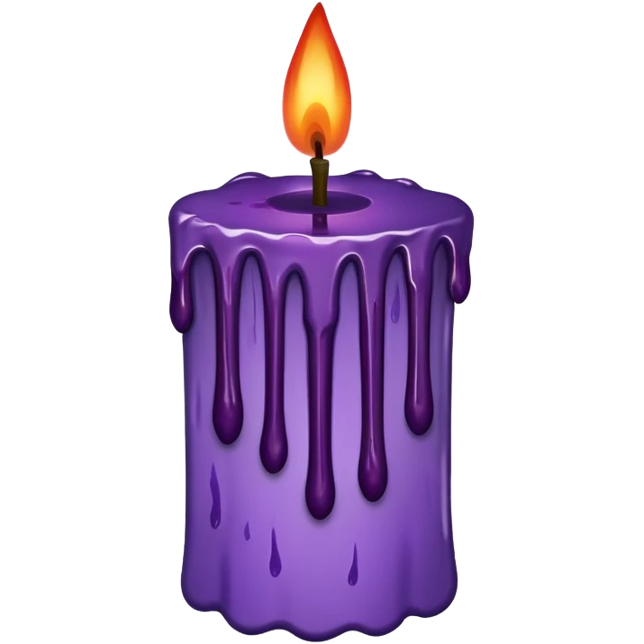 candle with blood drips dark purple emoji