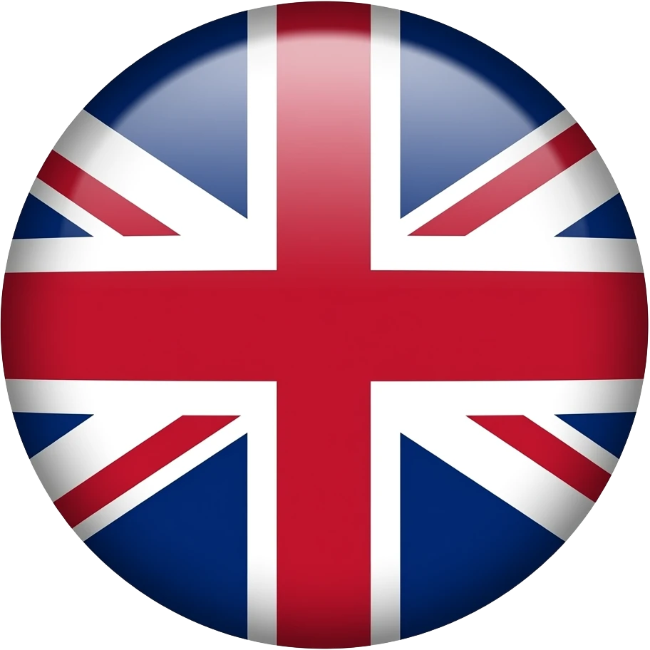 british flag round emoji