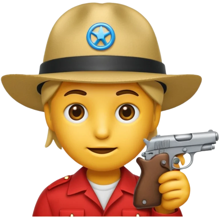As un emoji que se vea la cabeza nada más con una gorra de lado y que no tenga aspecto infantil con una pistola  emoji