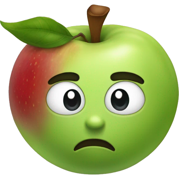Manzana con pera emoji