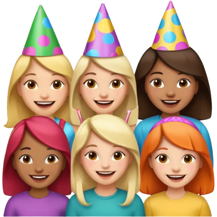 A group of 5 girls emoji