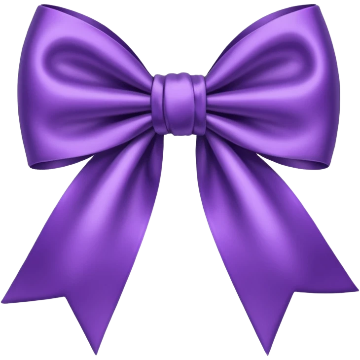 Purple bow emoji