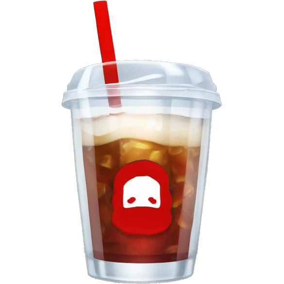 Mono bebiendo una cocacola en un vaso de cristal  emoji