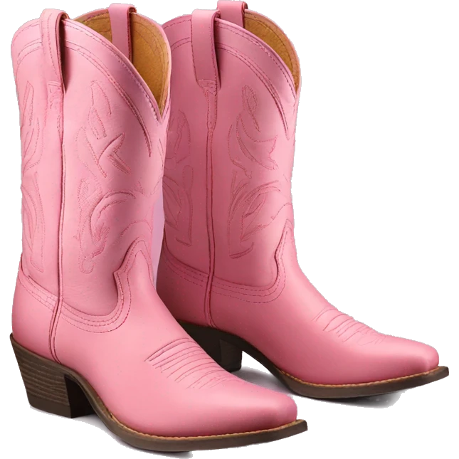 ariat boots in pink  emoji