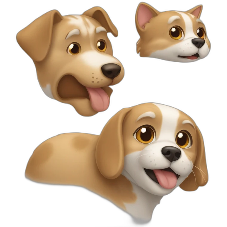 Chien et chat emoji