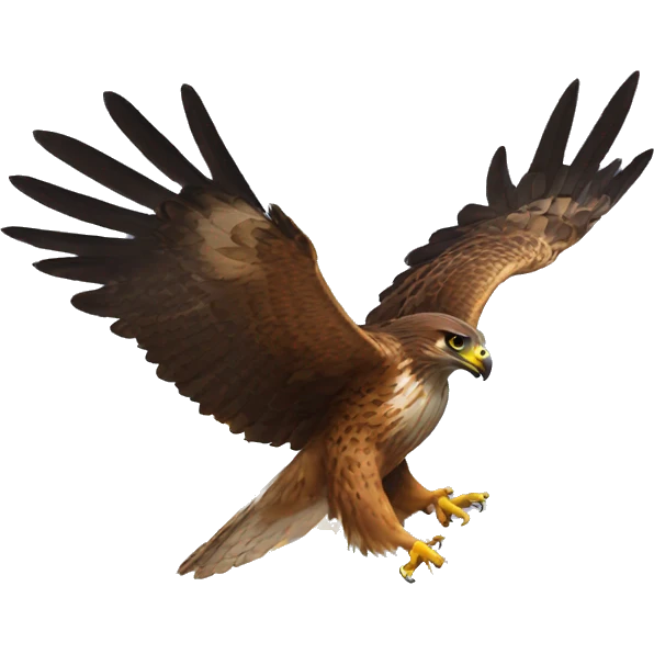  hawk with a lightning   emoji