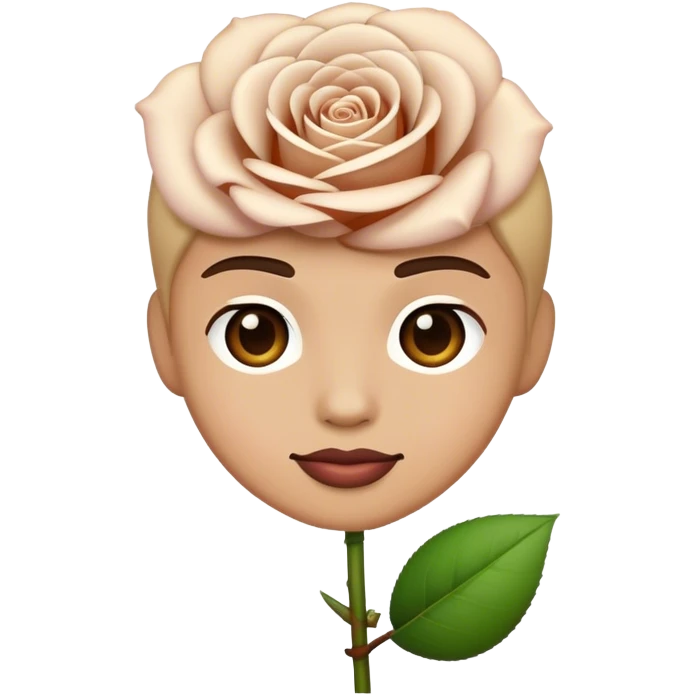 Emoji with a rose emoji