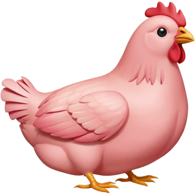 raw chicken, uncooked, simple emoji style emoji