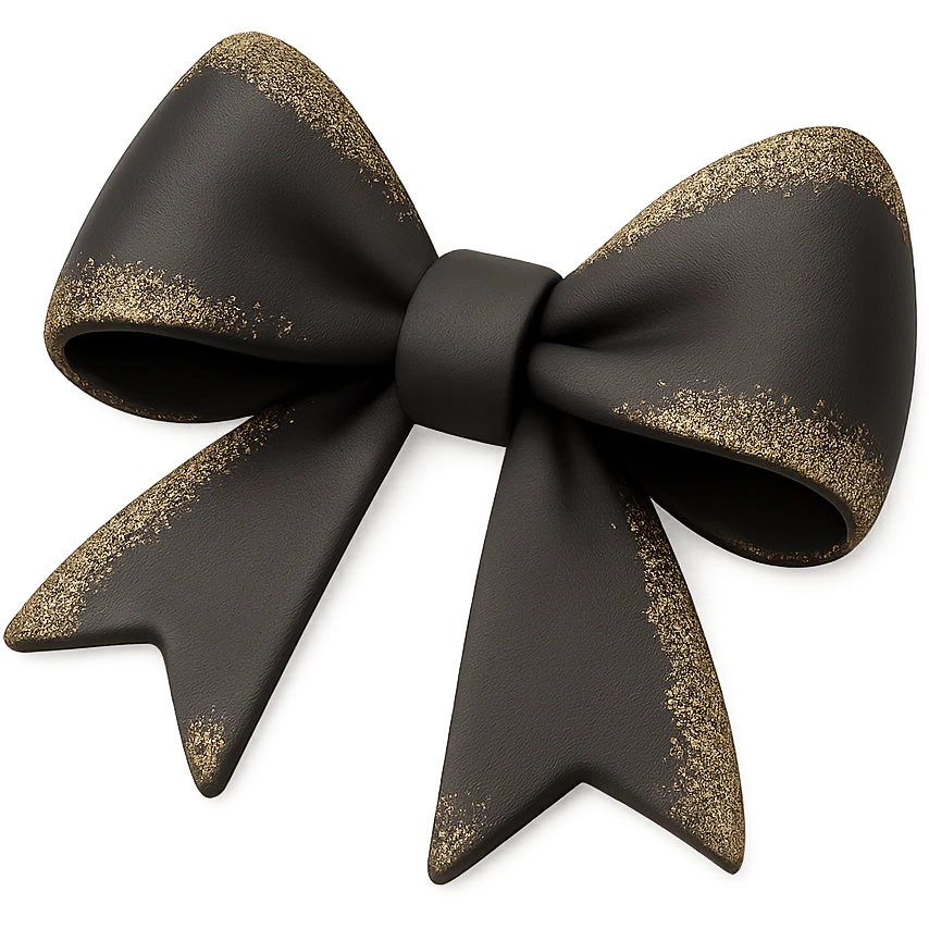 sparkly bow emoji