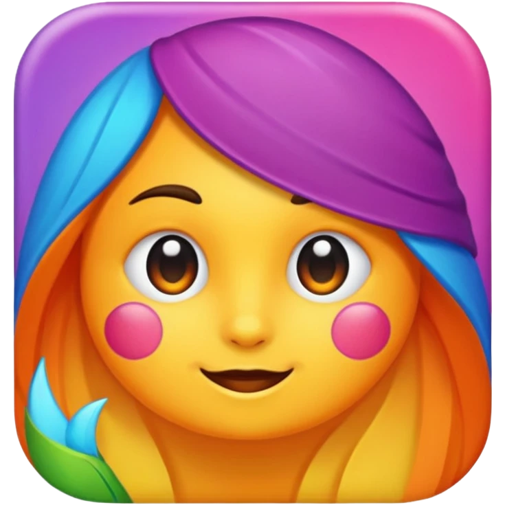 create an page icon and title icon for my chatbot must be unique and colorful emoji