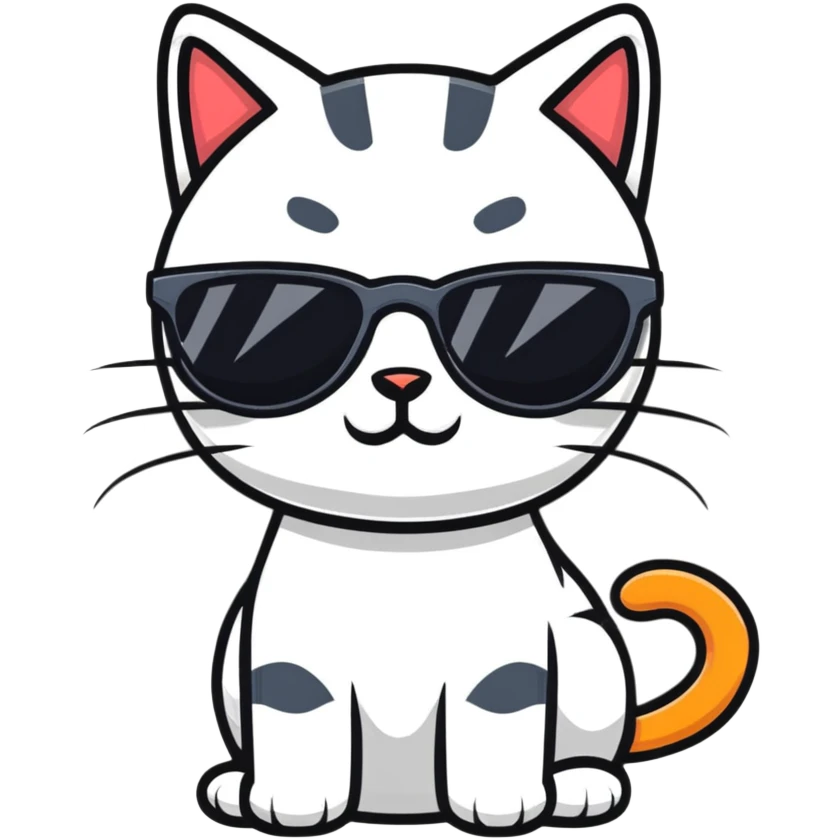 cat wearing sunglasses emoji