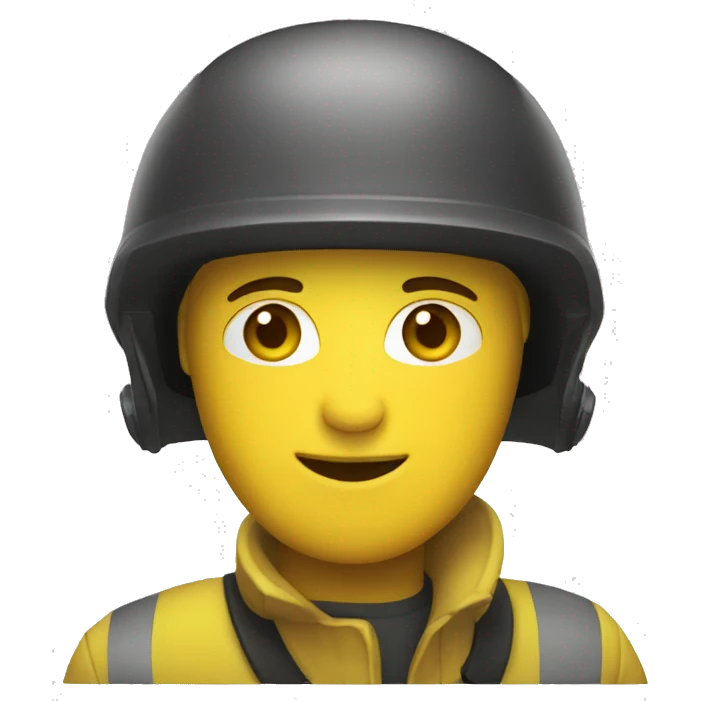 yellow hard security helmet emoji