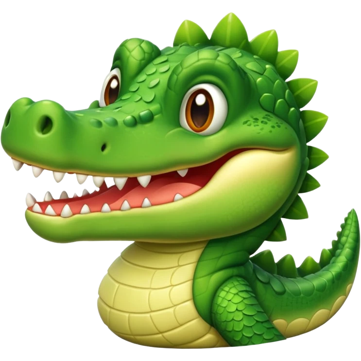 Cute crocodile emoji