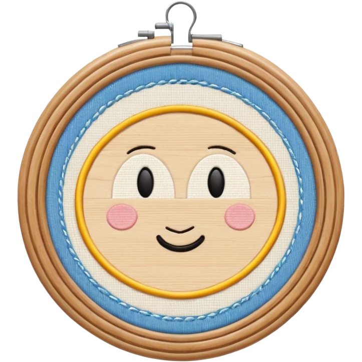 embroidery hoop emoji