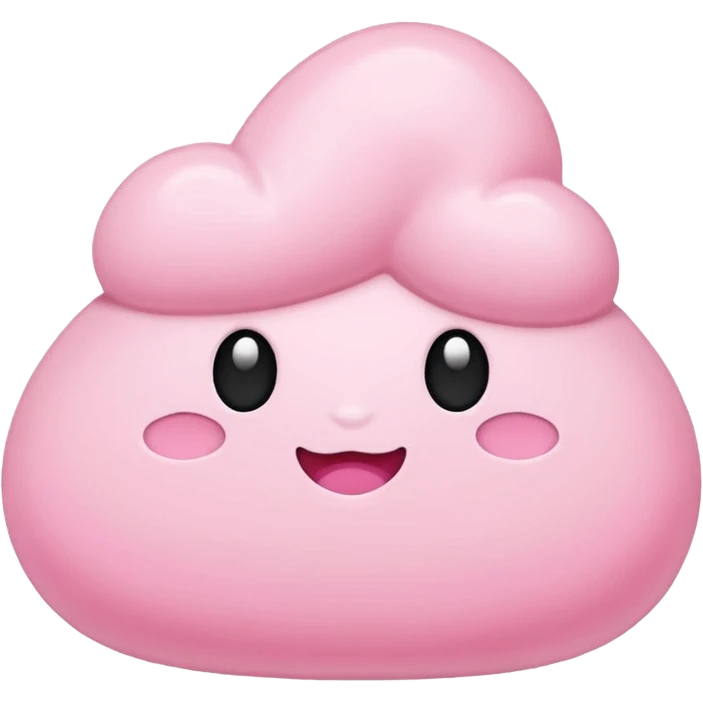 Pink squish mellow  emoji