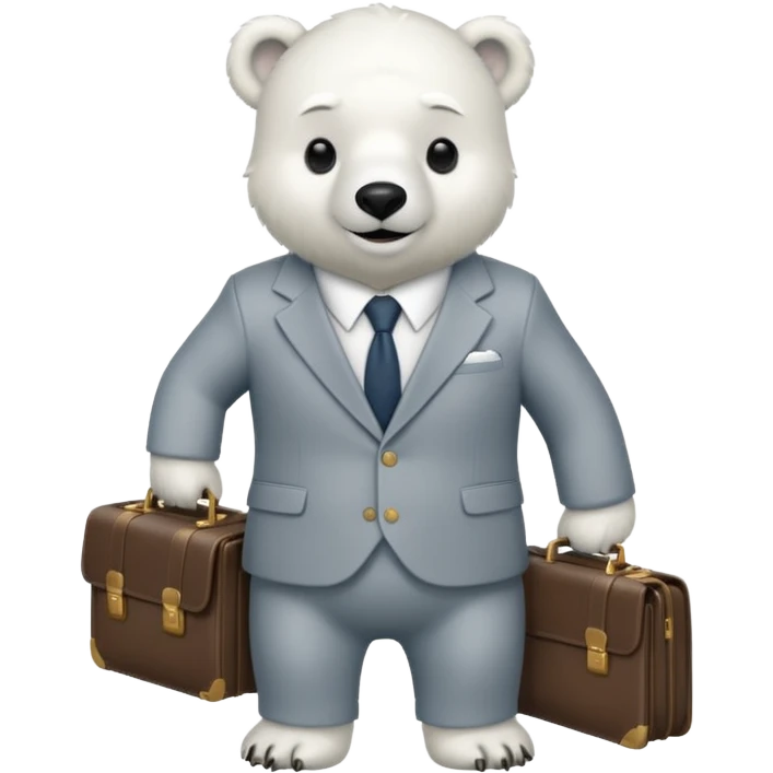 Oso polar millonario  emoji