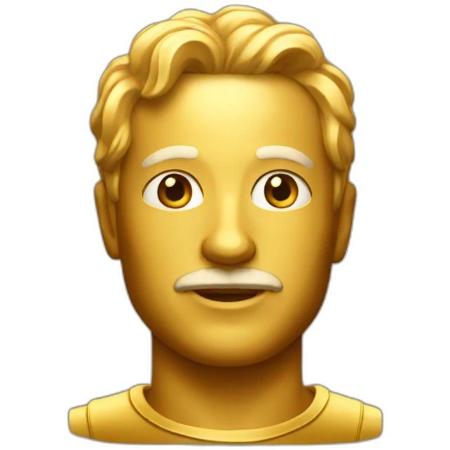 Golden man emoji