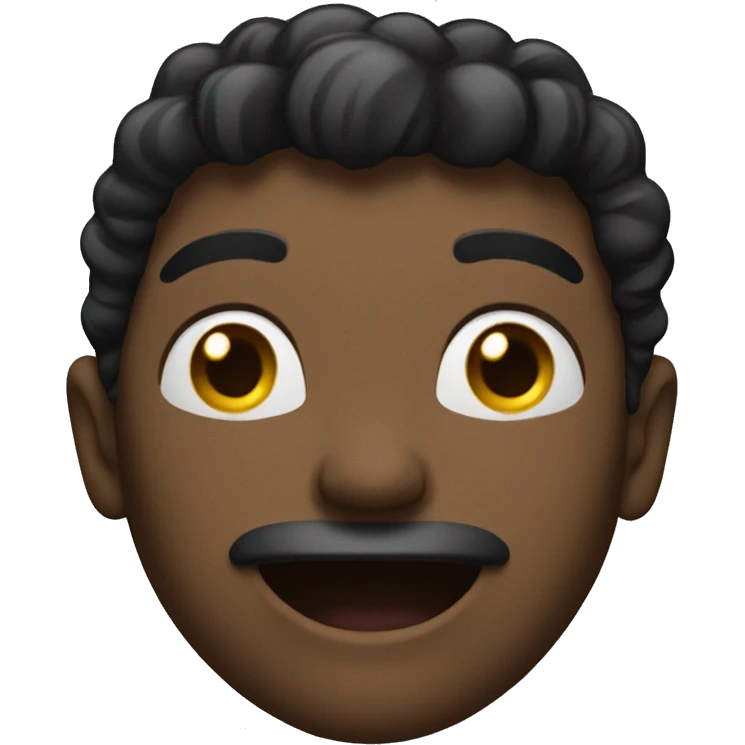 Black laugthing out laught emoji