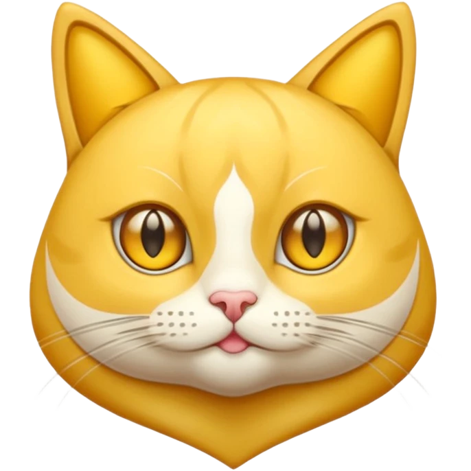 Gato amarillo con ojos de estrella emoji