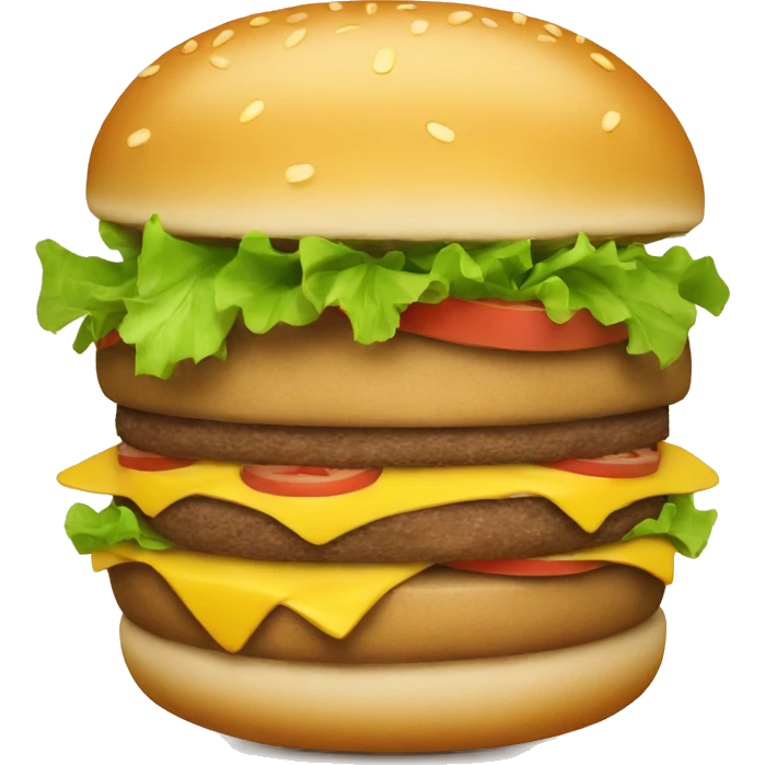 happy smiling burger emoji