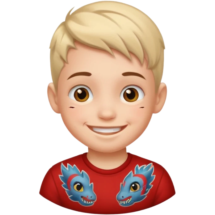 kid with tattoo emoji