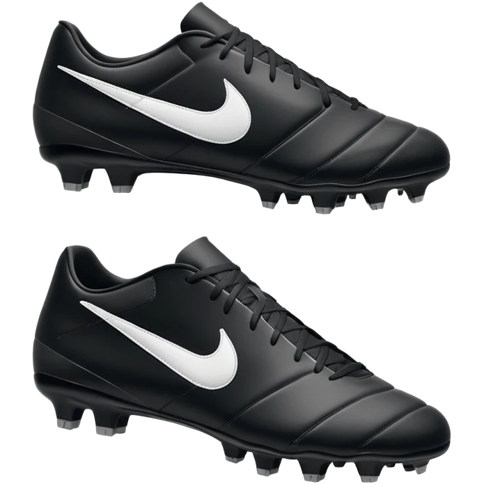 Nike soccer cleats, side view, simple, no text, apple emoji style emoji