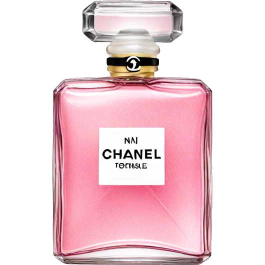Chanel perfume bottle pink  emoji