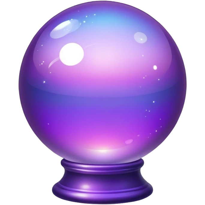 magic ball astro 8 vibe with violet-lavender gradient emoji