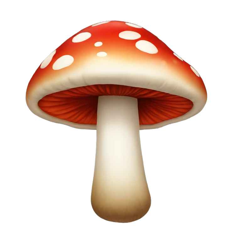 mushroom red emoji
