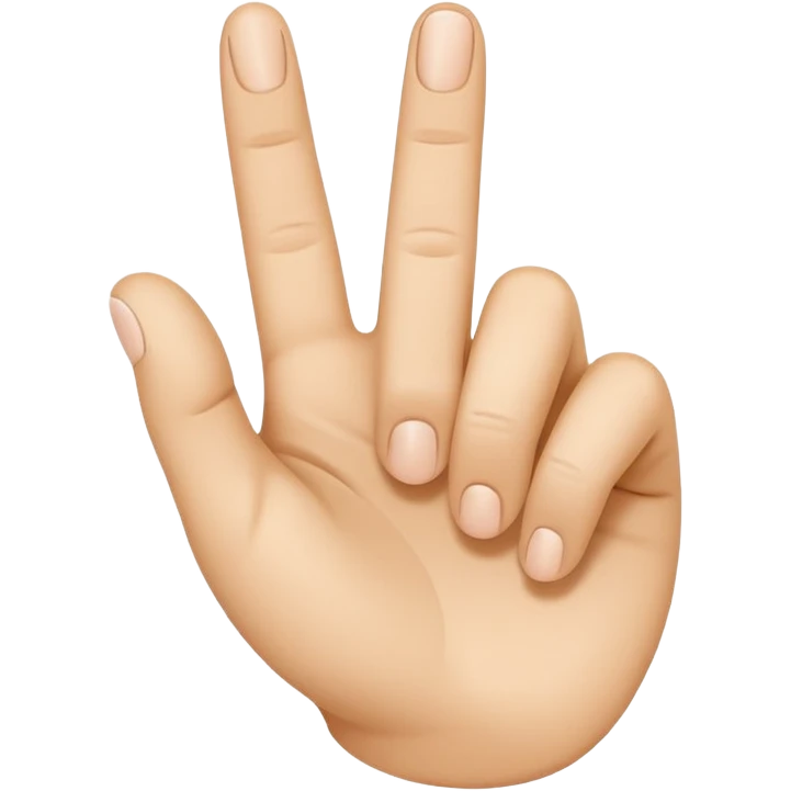 “Emoji-style hand making the letter ‘C’, with the index finger slightly curved. Clean, simple design, smooth shapes, neutral skin tone. White or transparent background, high resolution.” emoji
