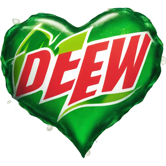Mountain Dew heart  emoji