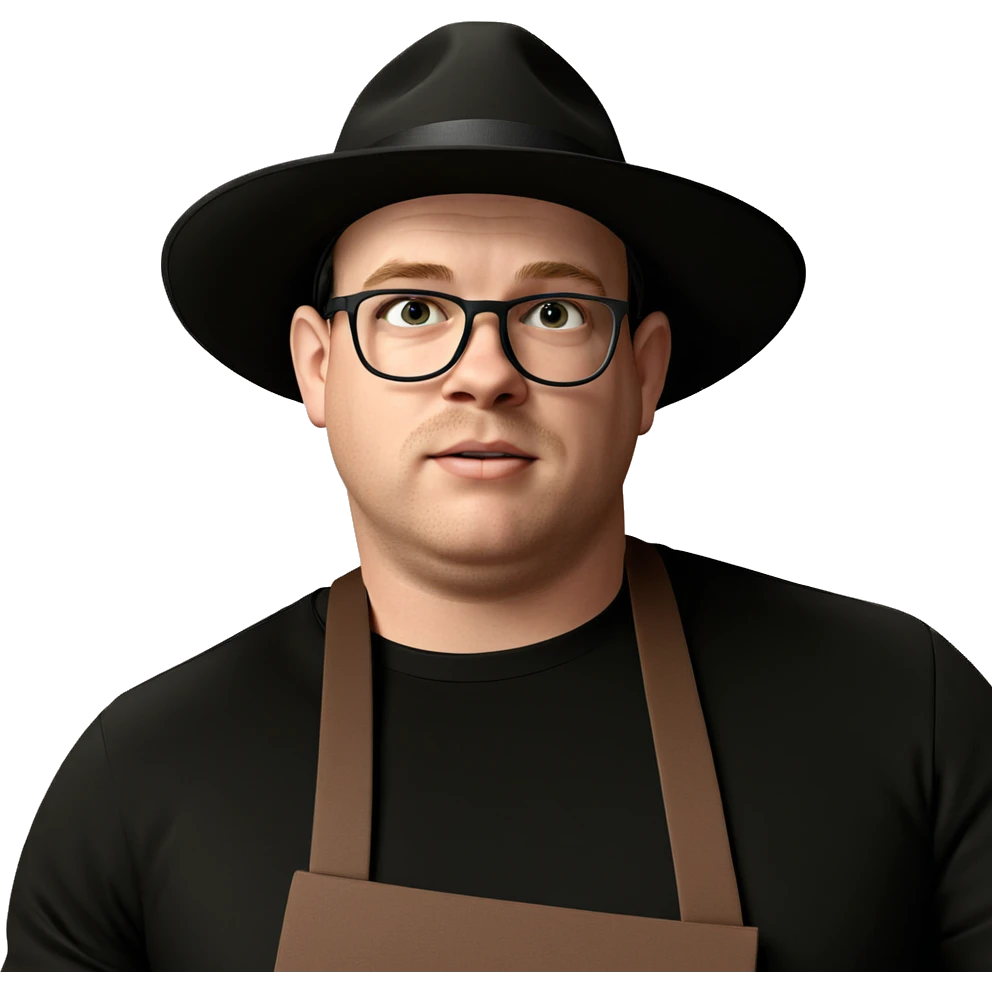 male in black attire emoji
